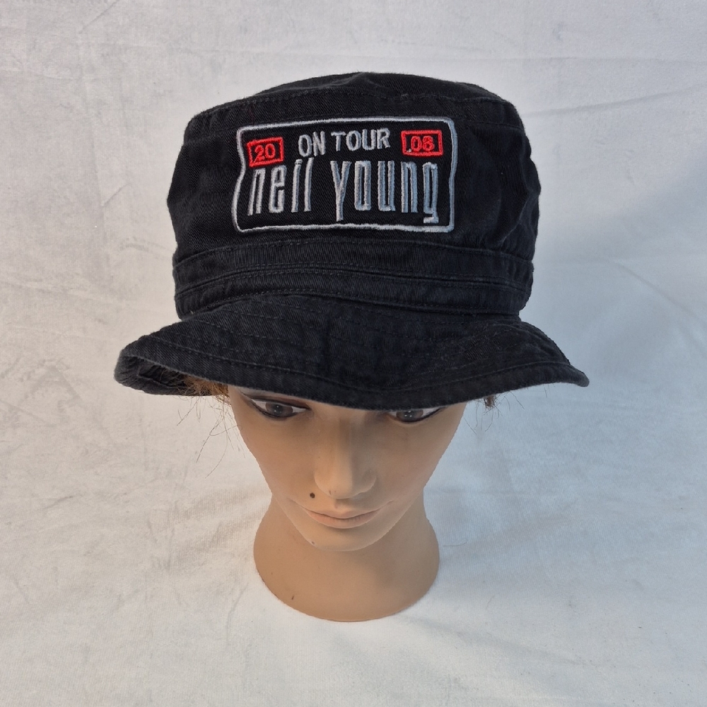 Neil Young 2008 Tour Black Bucket Hat